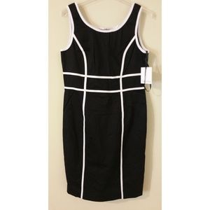 NWT Calvin Klein Black Sheath Dress